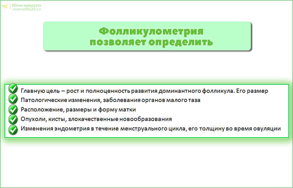 Фолликулометрия позволяет определить
